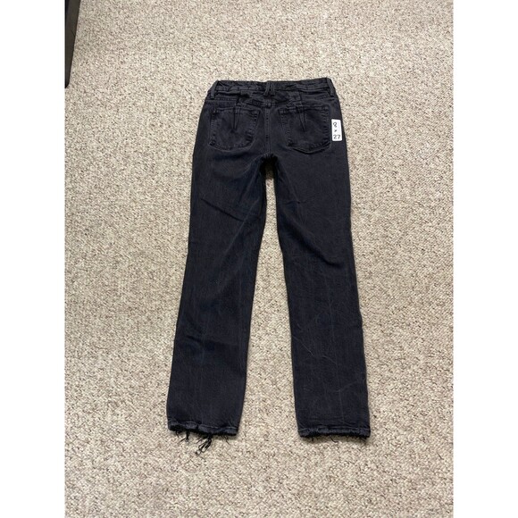 8/29 Good American High Rise Good Legs Straight With Darted Back Pockets Black - Picture 5 of 8